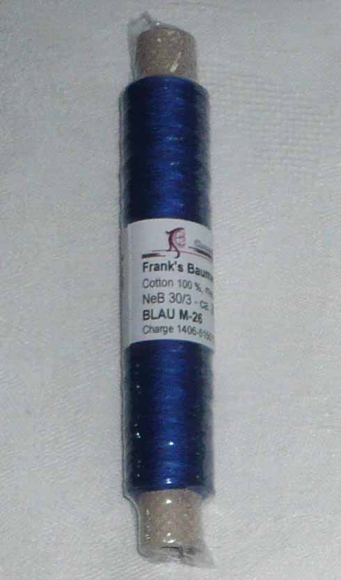 Franks Cotton - Thread 30/3  blue 26